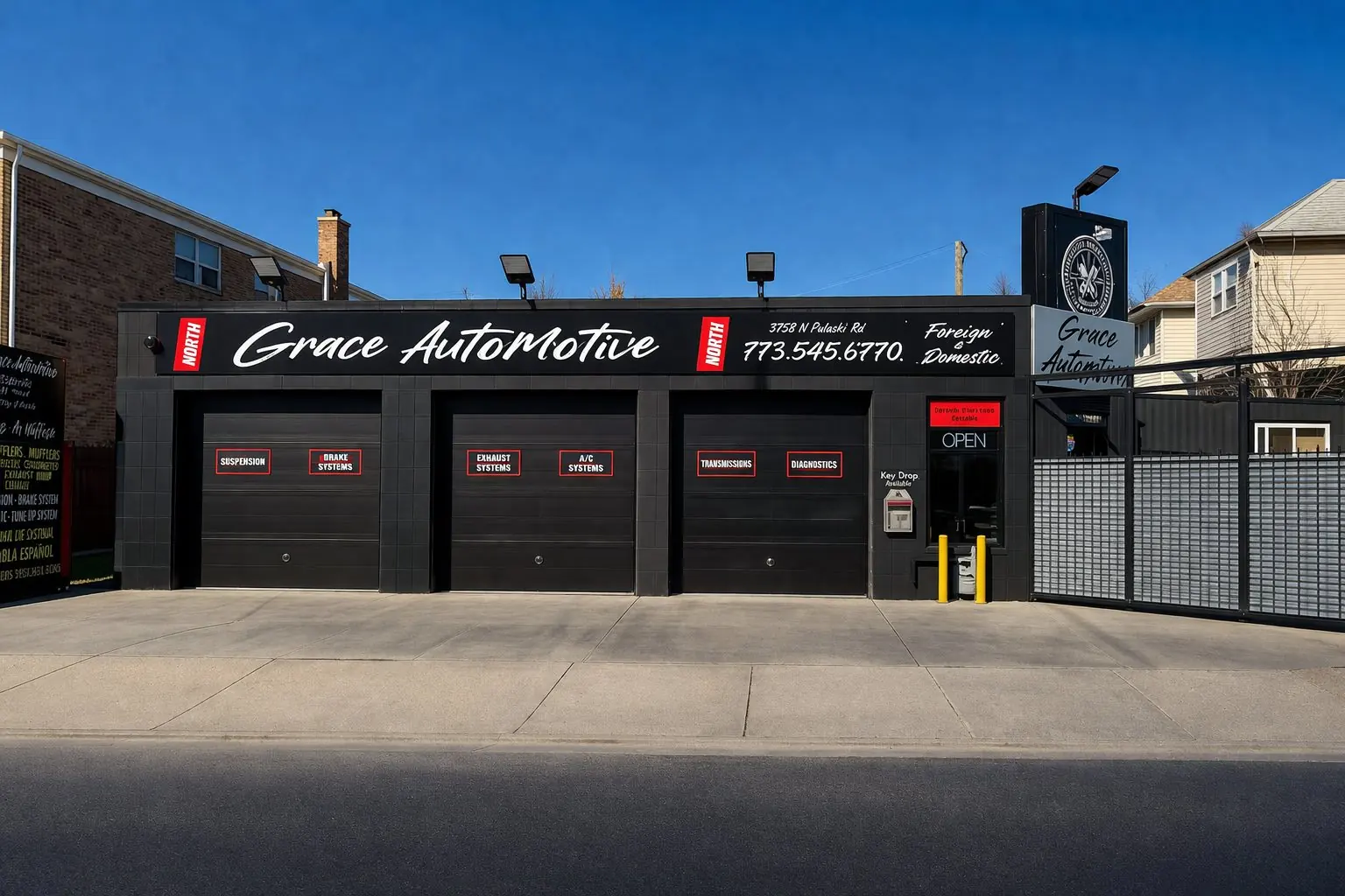 Grace Automotive shop at 3756 N Pulaski Rd, Irving Park Chicago